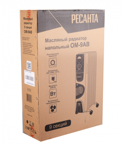Масляный радиатор Ресанта ОМ-9АВ