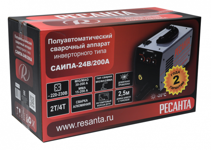 Сварочный полуавтомат Ресанта САИПА-24В/200А (MIG/MAG)