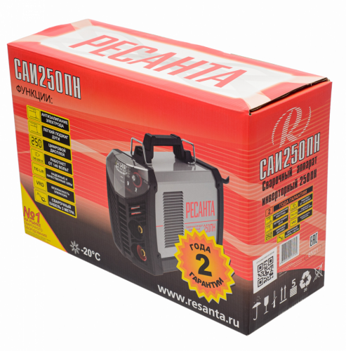 Сварочный аппарат инверторный Ресанта САИ 250 ПН