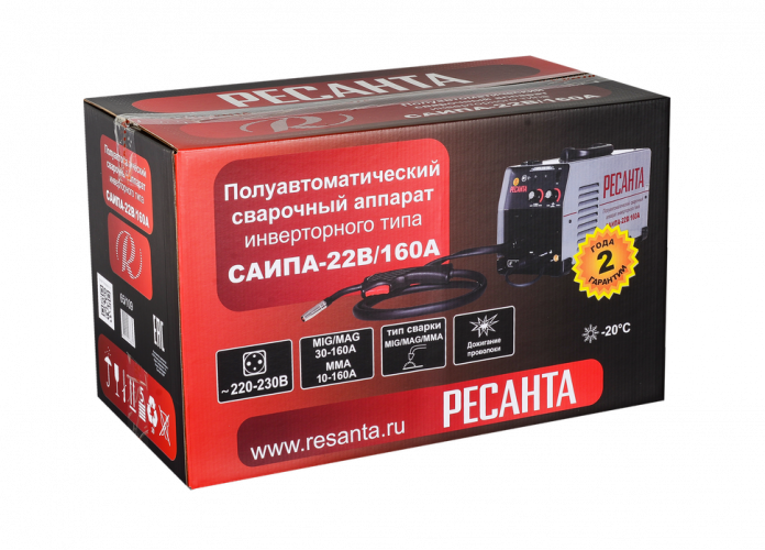 Сварочный полуавтомат Ресанта САИПА-22В/160А (MIG/MAG)
