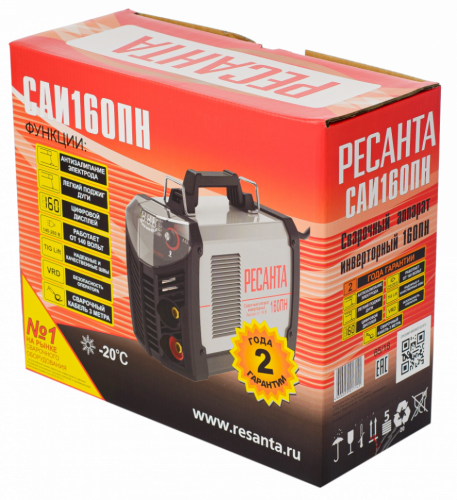 Сварочный аппарат инверторный Ресанта САИ 160 ПН