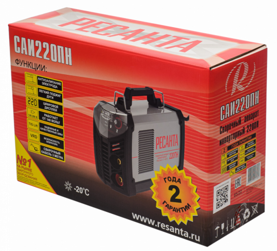 Сварочный аппарат инверторный Ресанта САИ 220 ПН