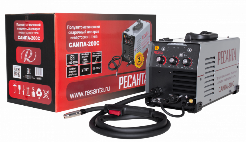 Сварочный полуавтомат Ресанта САИПА-200C (MIG/MAG)