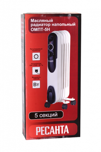 Масляный радиатор РЕСАНТА ОМПТ-5Н
