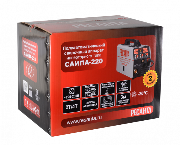Сварочный полуавтомат Ресанта САИПА-220 (MIG/MAG)