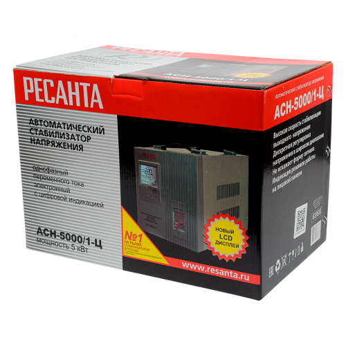 Стабилизатор напряжения РЕСАНТА АСН-5000/1-Ц