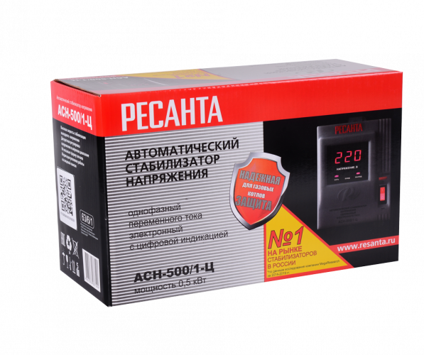 Стабилизатор напряжения РЕСАНТА АСН-500/1-Ц
