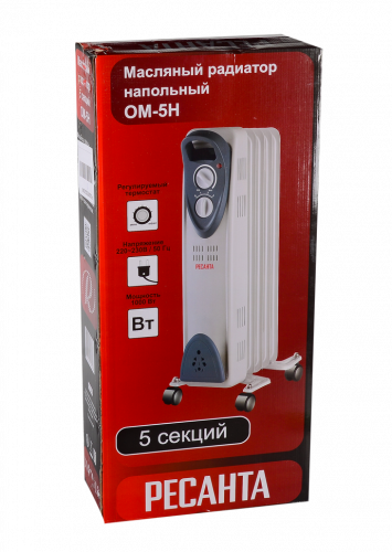 Масляный радиатор РЕСАНТА ОМ-5Н