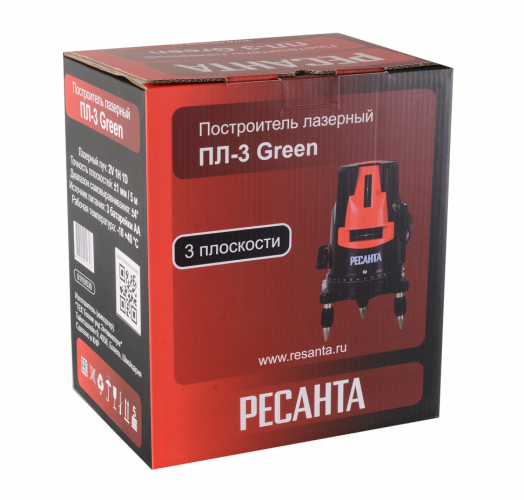Построитель лазерный Ресанта ПЛ-3 Green