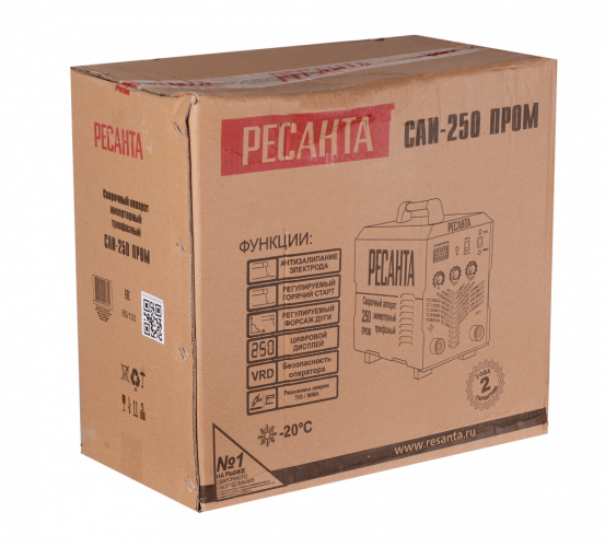 Сварочный аппарат инверторный Ресанта САИ-250 ПРОМ