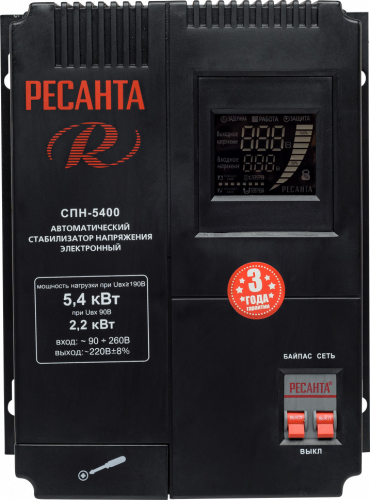 Стабилизатор напряжения РЕСАНТА СПН-5400