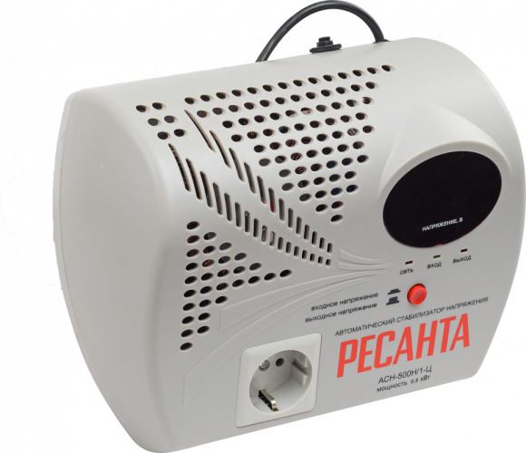 Стабилизатор напряжения серии LUX РЕСАНТА АСН-500Н/1-Ц