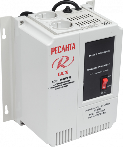 Стабилизатор напряжения серии LUX РЕСАНТА АСН-1500Н/1-Ц