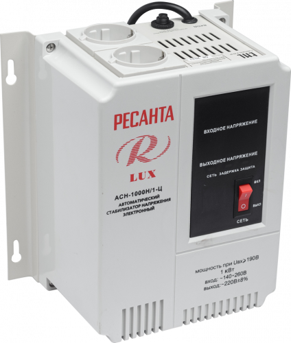 Стабилизатор напряжения серии LUX РЕСАНТА АСН-1000Н/1-Ц