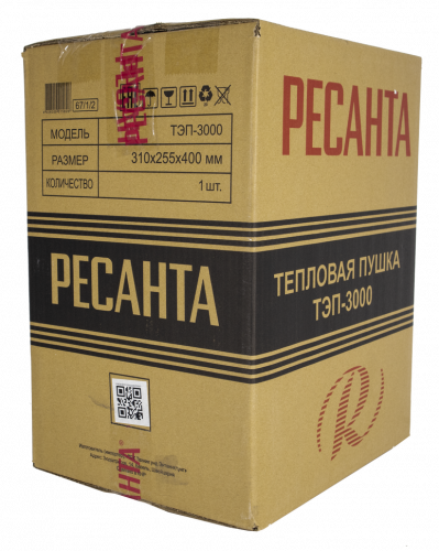 Электрическая тепловая пушка РЕСАНТА ТЭП-3000