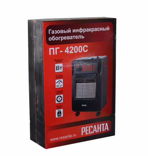 Газовый инфракрасный обогреватель Ресанта ПГ-4200С