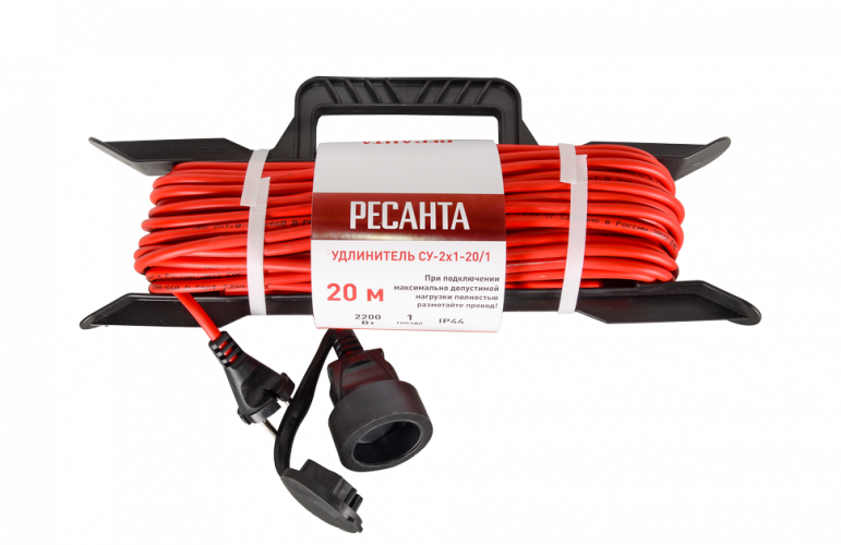 Удлинитель силовой на раме Ресанта СУ-2х1-20/1 (IP44)