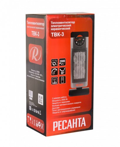Тепловентилятор РЕСАНТА ТВК-3